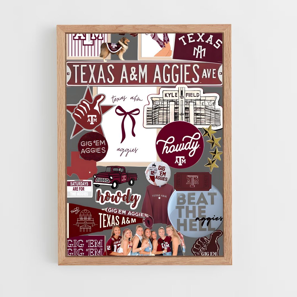 Poster Texas aandm aggies – affiche Baseball (vue 4)